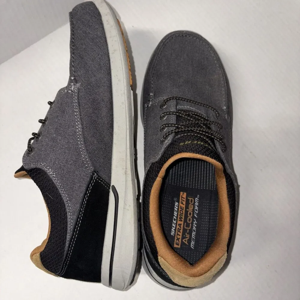 Skechers Men’s Relaxed Fit Elent Mosen Boat Shoe Black Size 12 E